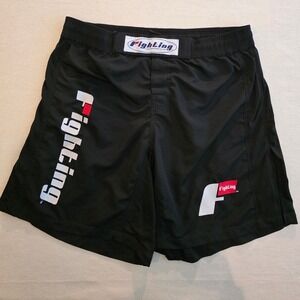 Fighting Sports MMA Training Shorts Mens Large Black Boxing Combat Gym Workout